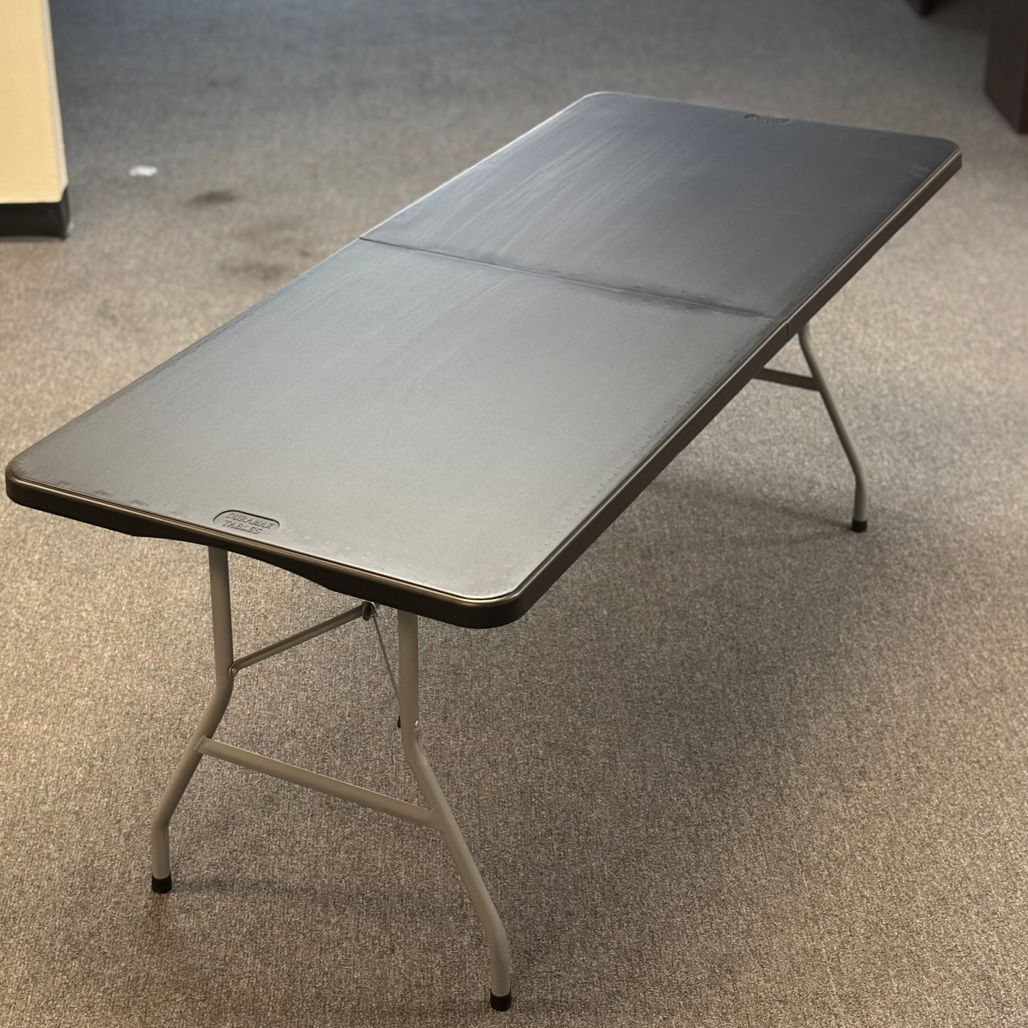 6FT DuramaxPRO Plastic Bi-Fold Tables - Black