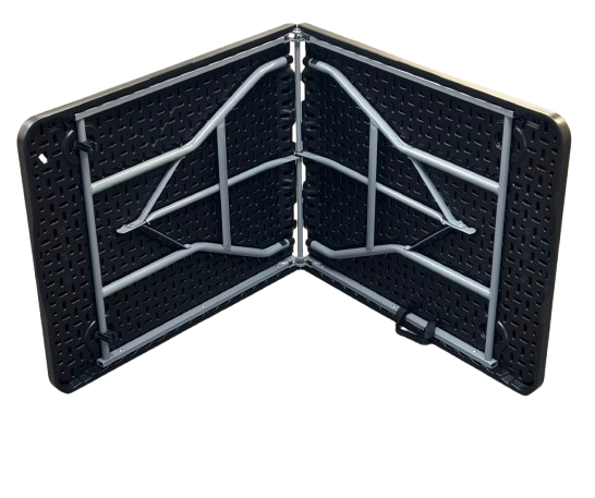 6FT DuramaxPRO Plastic bi-fold table - Black